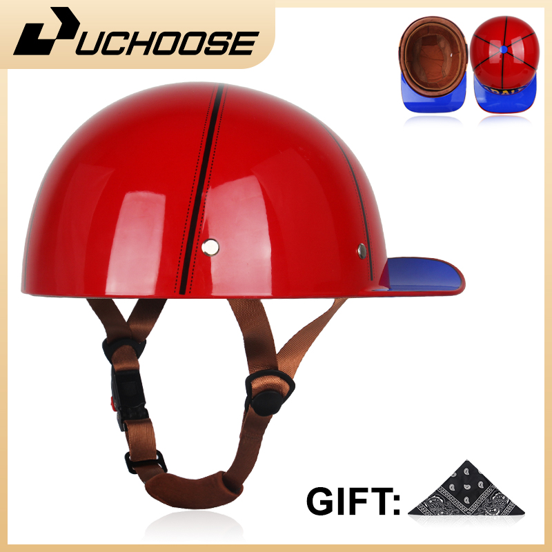 Baseball Cap Structured - Baseball Cap Helmet Motorcycle Vintage Retro