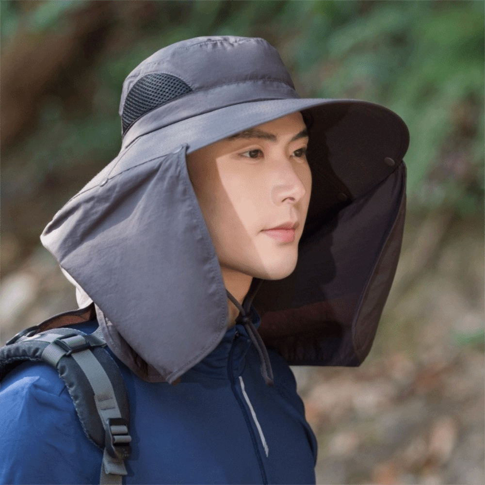 Fashion Cloth Men Sun Hat Big  - Bucket Hat Cotton ulasan dan harga