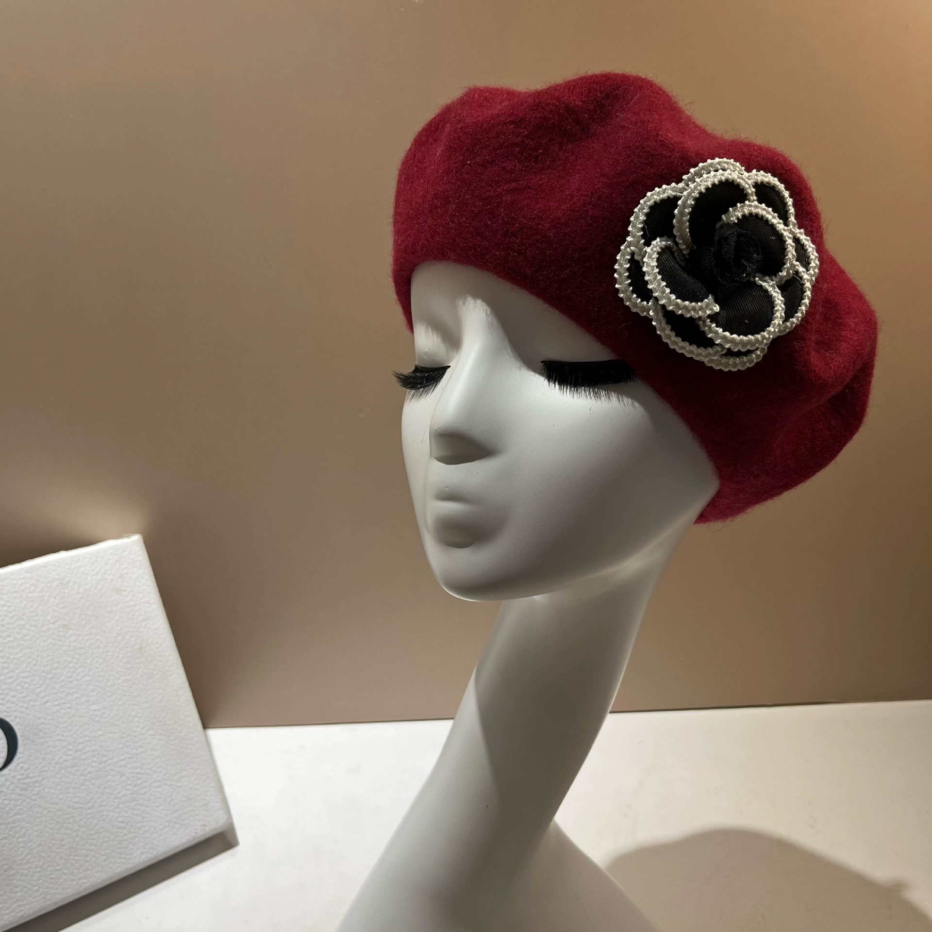 Camellia accessories 2025 autu - Beret French Wool ulasan dan harga