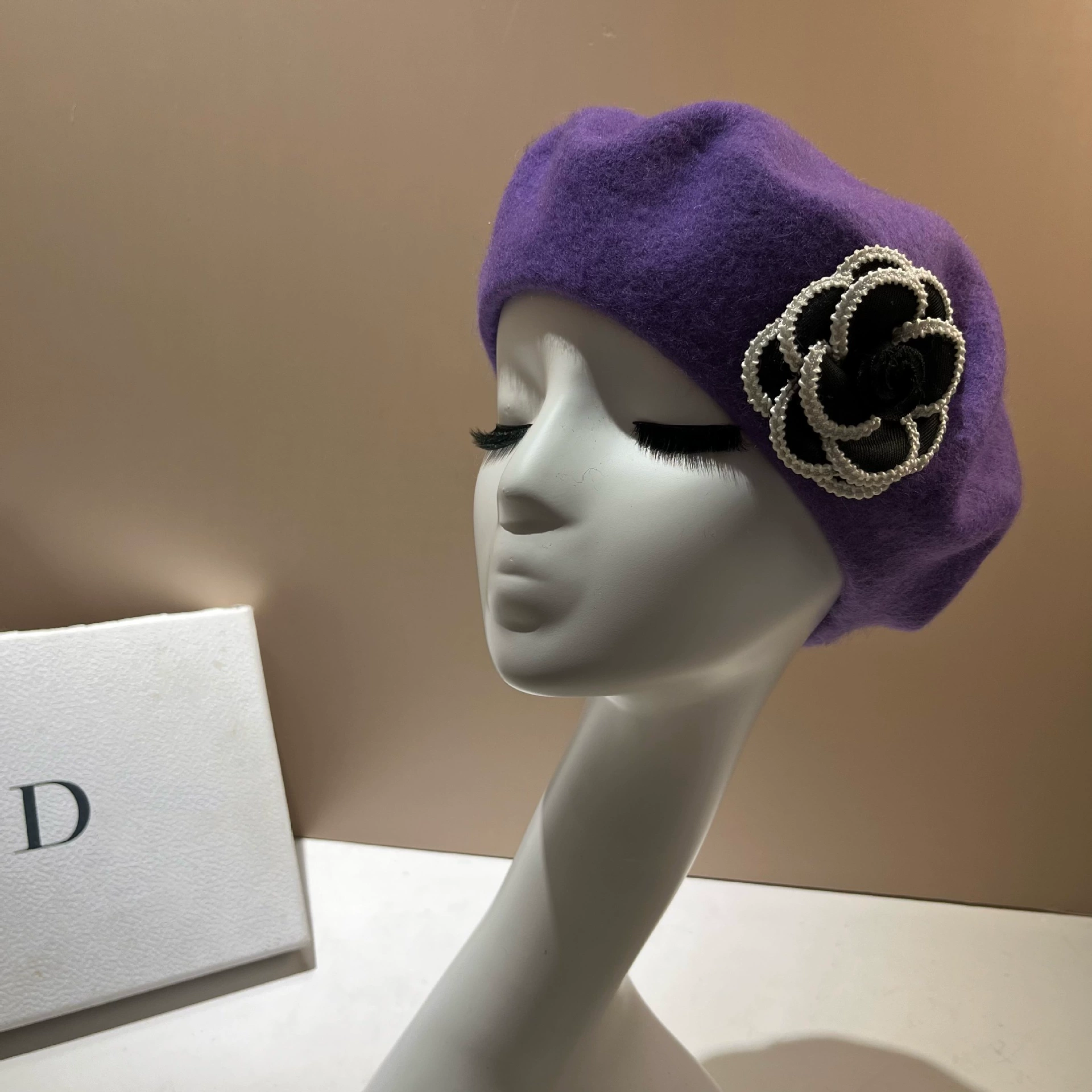 Camellia accessories 2025 autu - Beret French Wool ulasan dan harga
