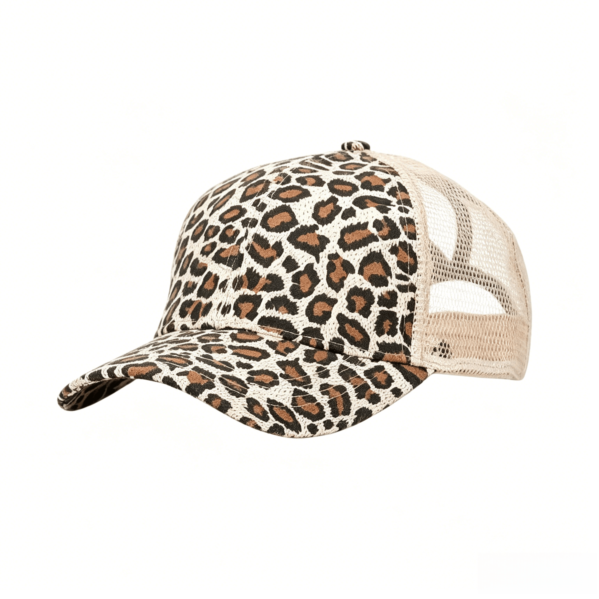 Leopard Adjustable Ponytail Ba - Golf Cap Dad ulasan dan harga