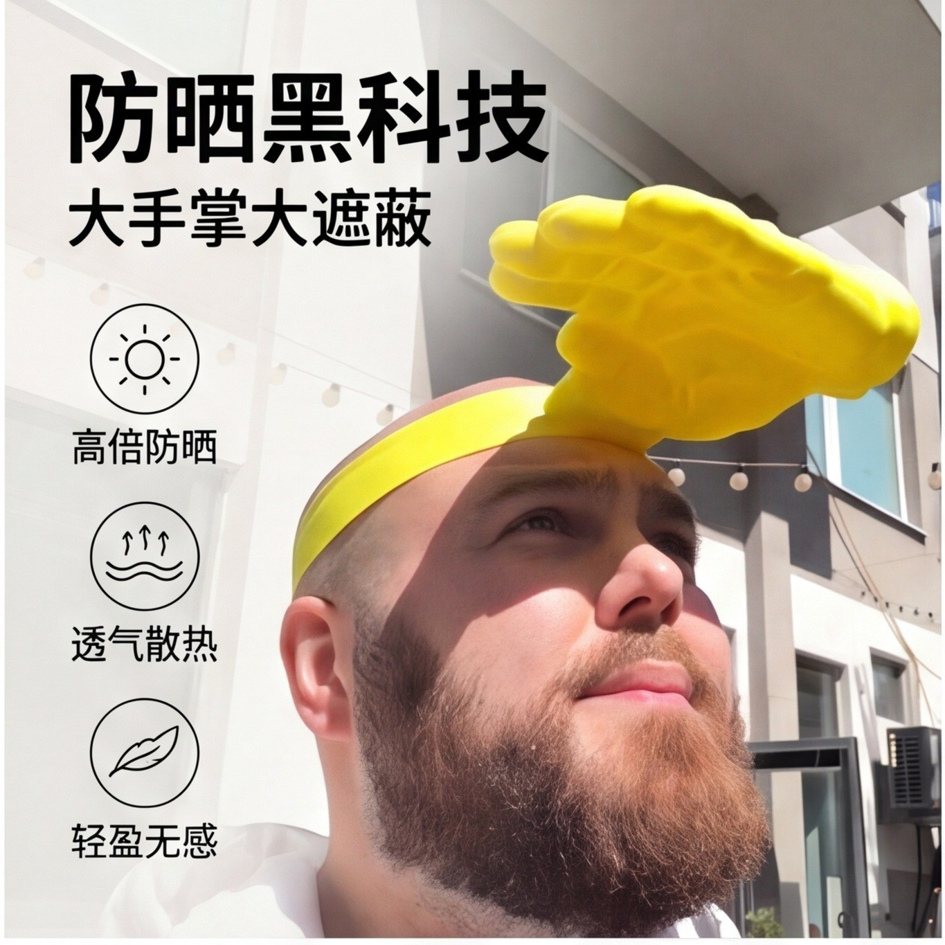In Stock Novelty 3d Palm Sun H - Visor Sun Hat ulasan dan harga