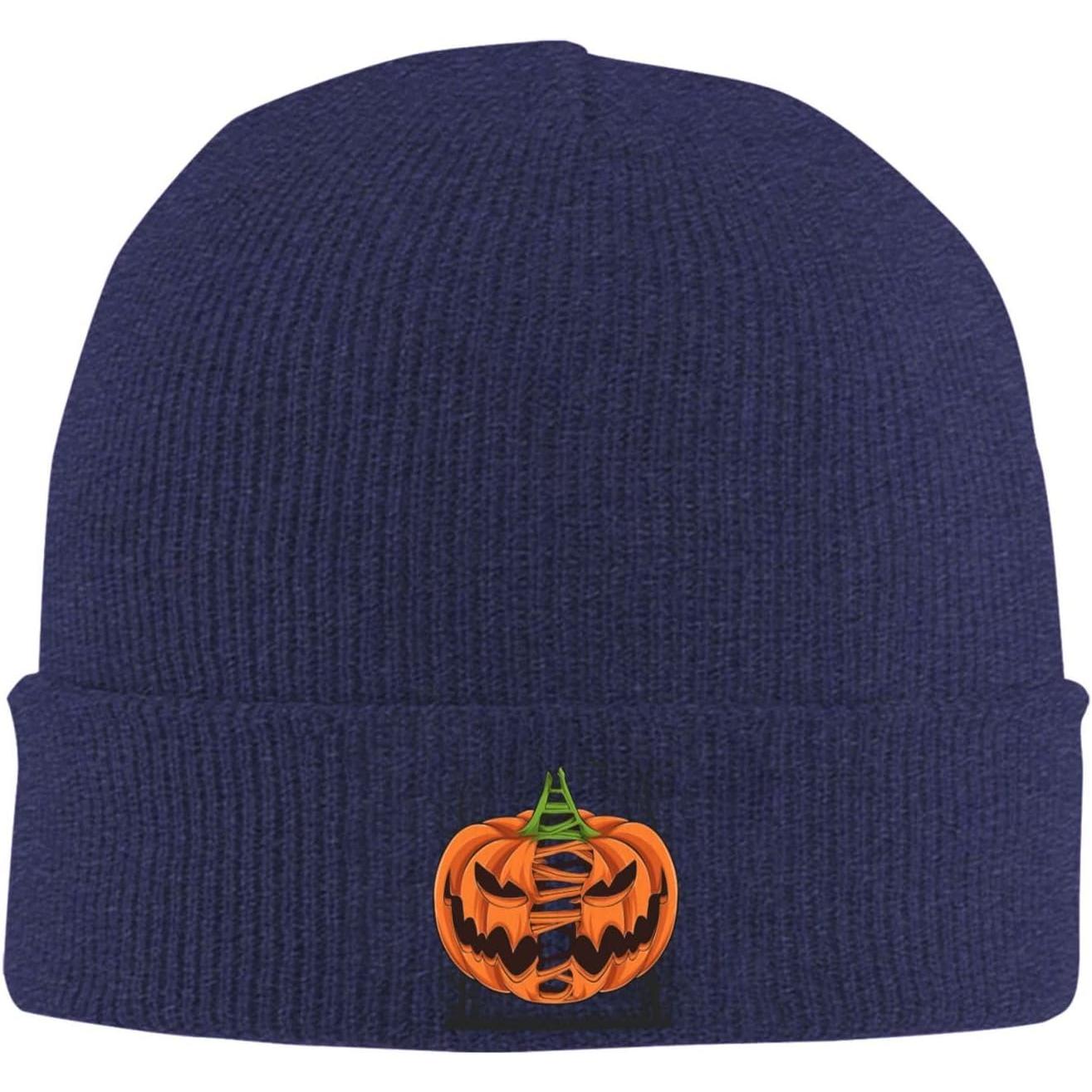 Scary Halloween Pumpkins with  - Beanie Cuffed Knit ulasan dan harga