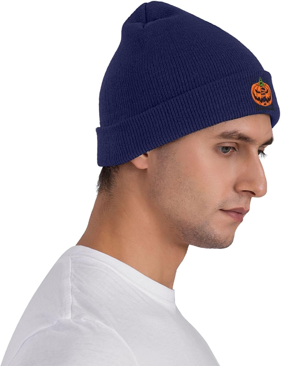 Scary Halloween Pumpkins with  - Beanie Cuffed Knit ulasan dan harga