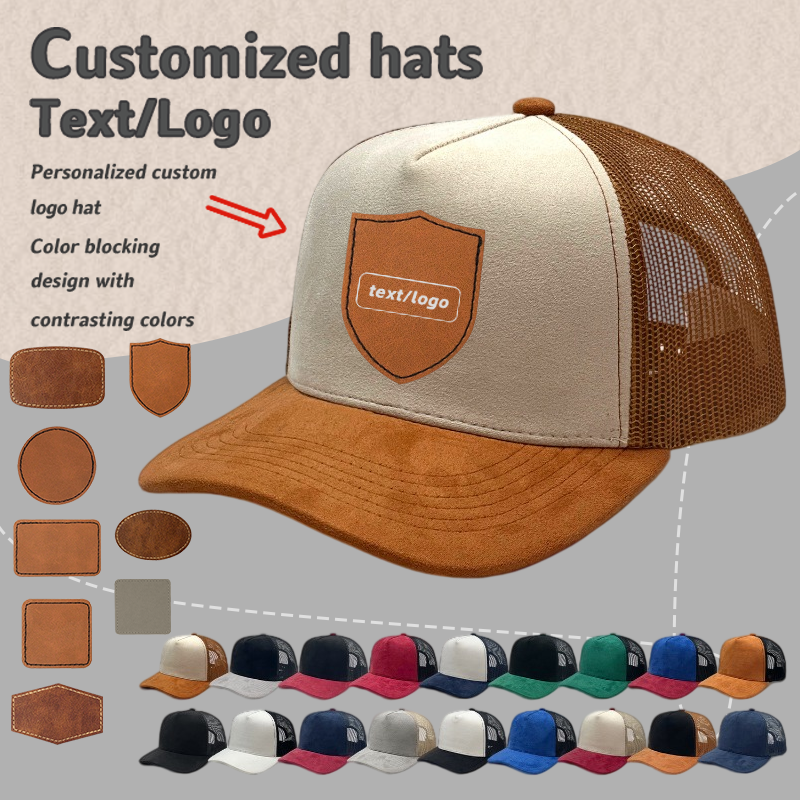 Custom Print PU Leather Label  - Baseball Cap Structured ulasan dan harga