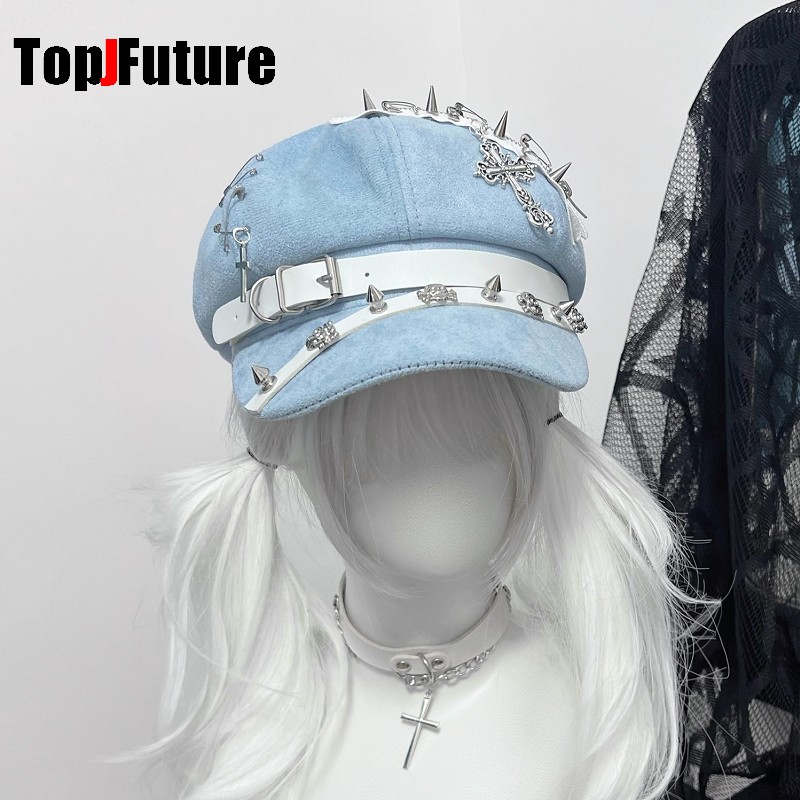 Women's Harajuku octagonal cap - Dad Hat Cotton ulasan dan harga