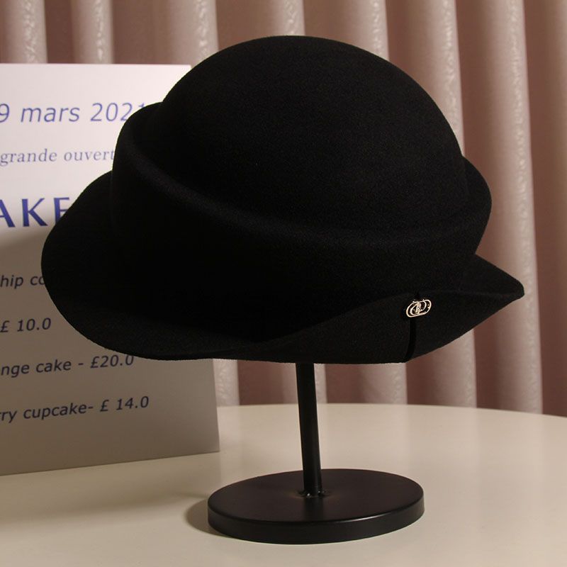 Wool Felt Sun Hats Round Top K - Fedora Hat Wool ulasan dan harga