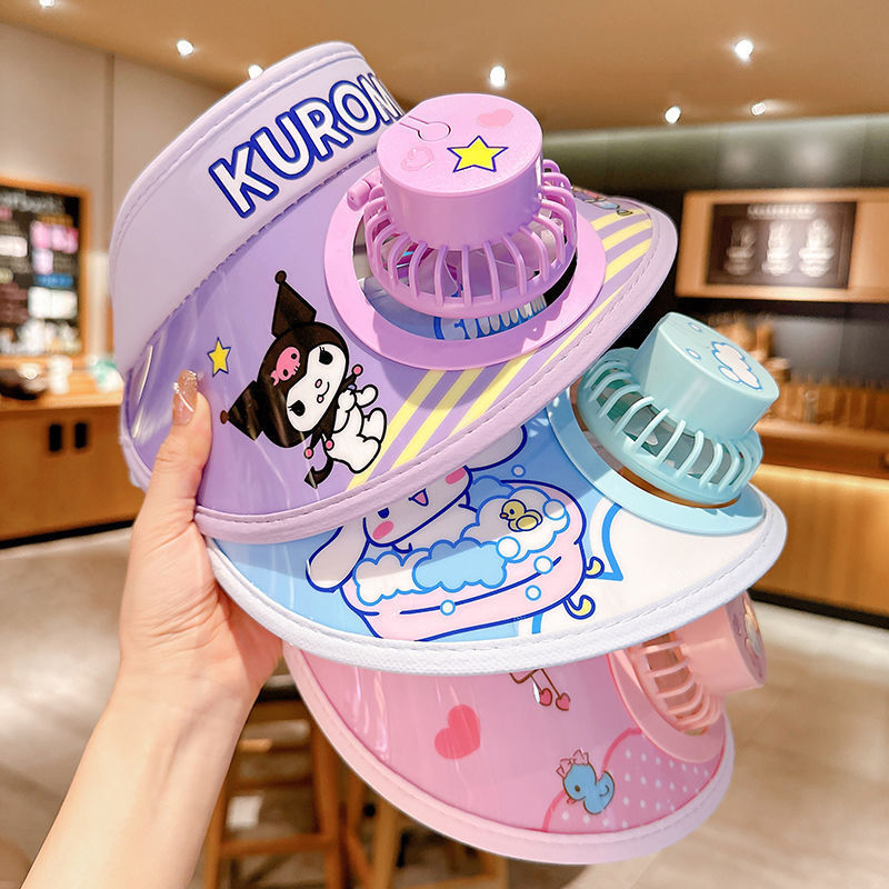 Anime Hello Kitty Kuromi Kids  - Visor Sun Hat ulasan dan harga