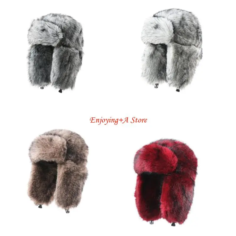 PXPB Thickened Plush Winter Tr - Trapper Hat Ear Flap ulasan dan harga