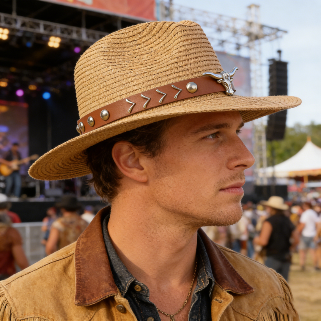 Vintage Straw Western Cowboy H - Cowboy Hat Straw ulasan dan harga