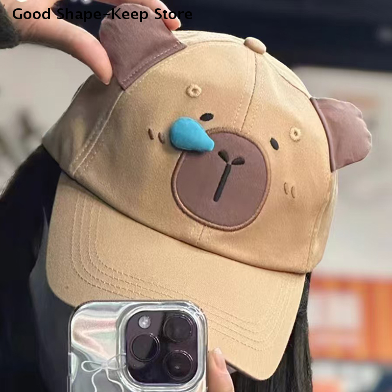 Capybara Embroidery Couple Bas - Golf Cap Dad ulasan dan harga