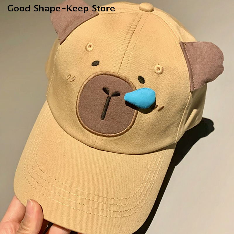 Capybara Embroidery Couple Bas - Golf Cap Dad ulasan dan harga