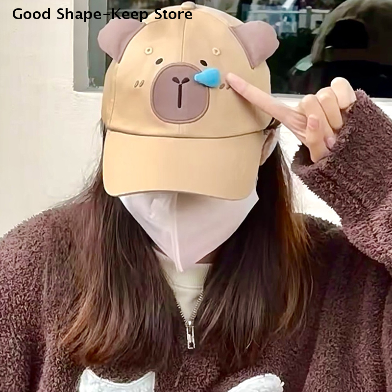 Capybara Embroidery Couple Bas - Golf Cap Dad ulasan dan harga