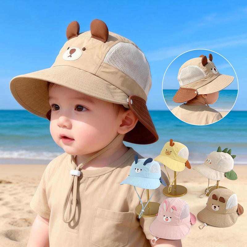 Cartoon Sunshade Baby Beach Ha - Visor Sun Hat ulasan dan harga