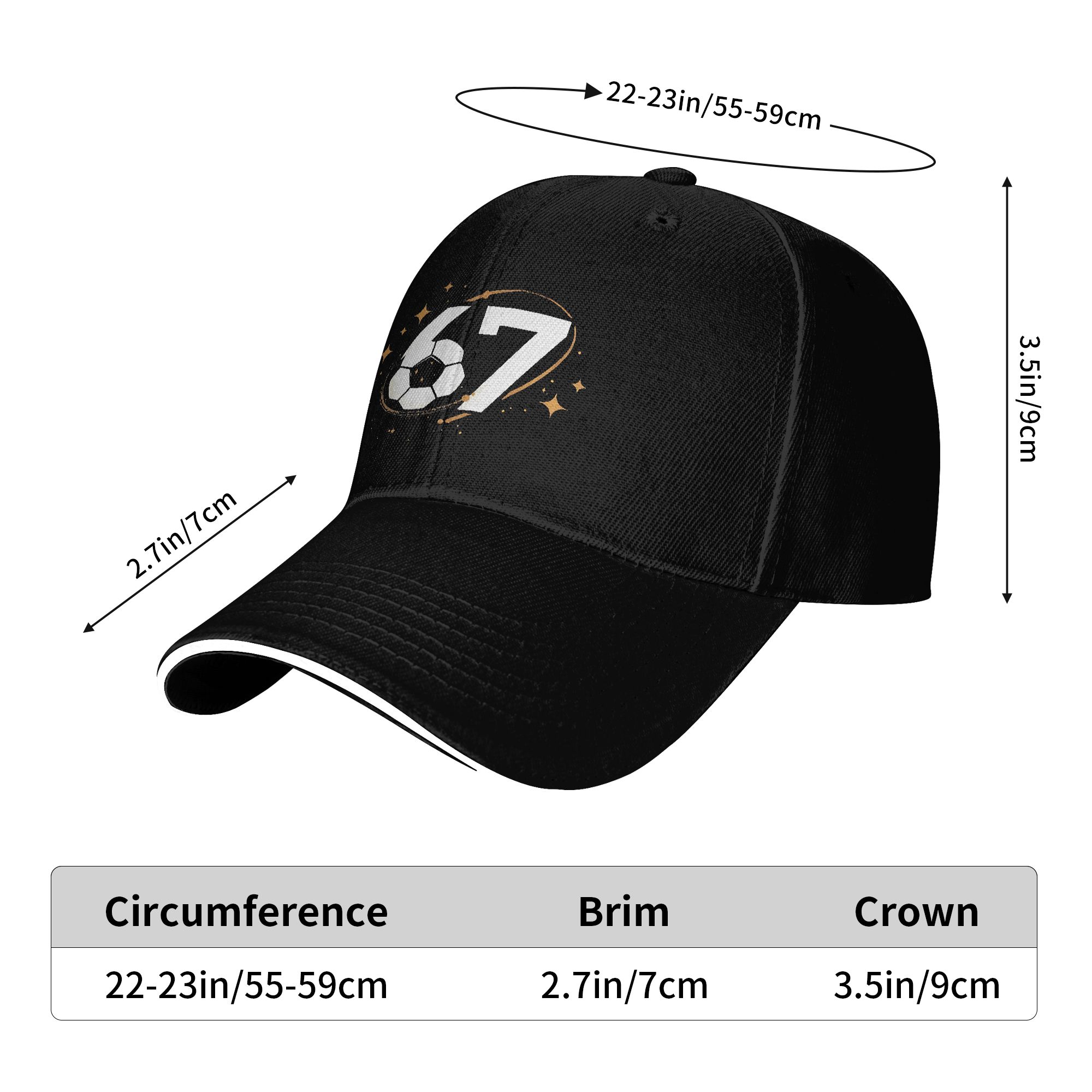 Men Women Soccer 67 Six Seven  - Golf Cap Dad ulasan dan harga